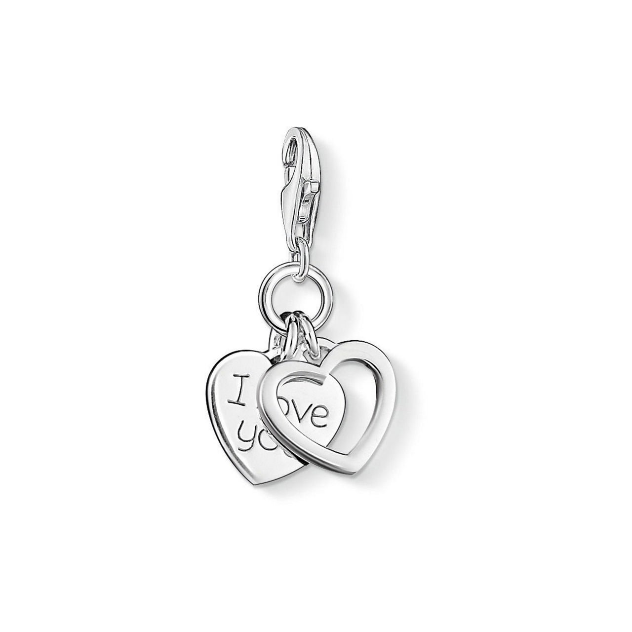 Charm Pendant I Love You Hearts Charm Pendant I Love You Hearts