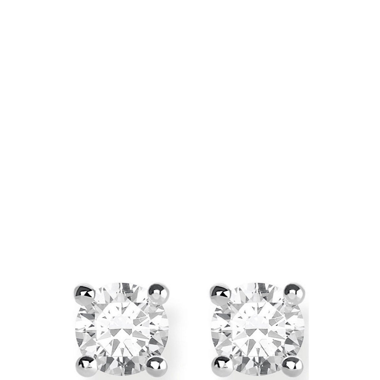 Ear Studs White Stone