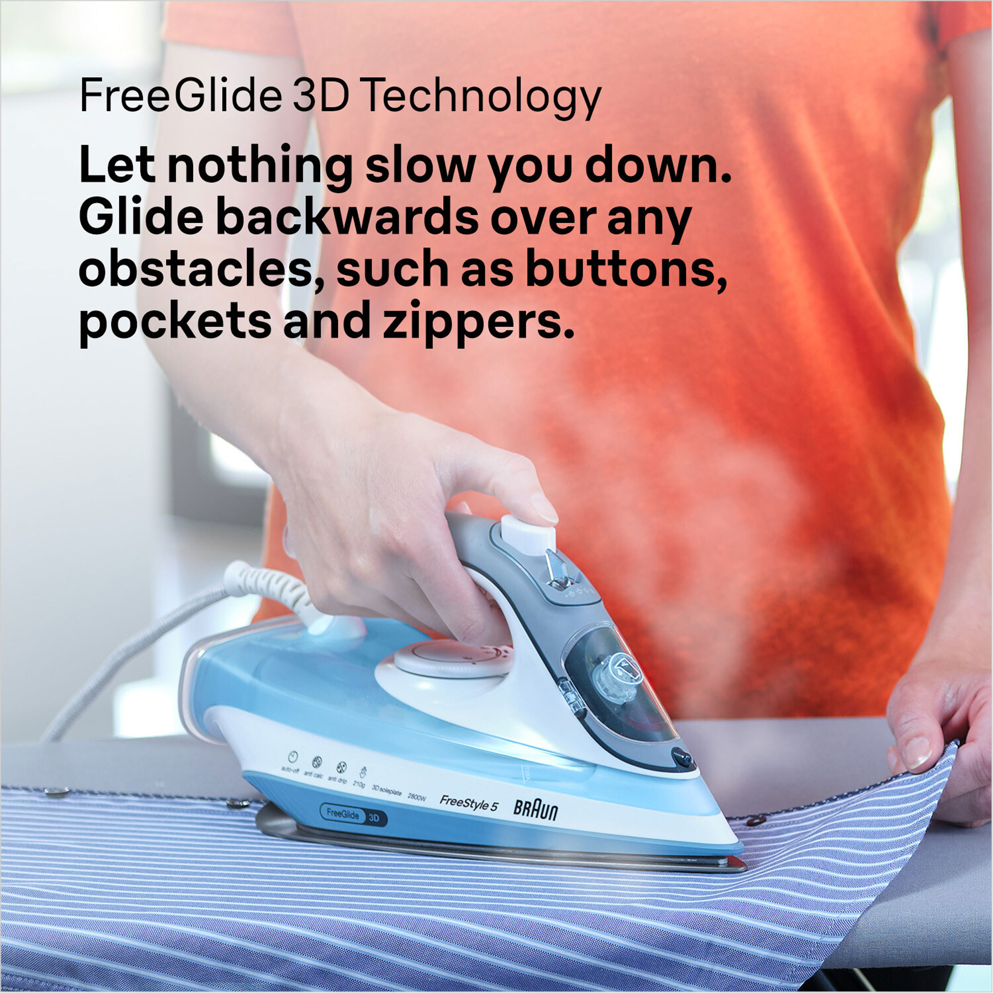 TexStyle 5 Iron With FreeGlide SuperCeramic Soleplate