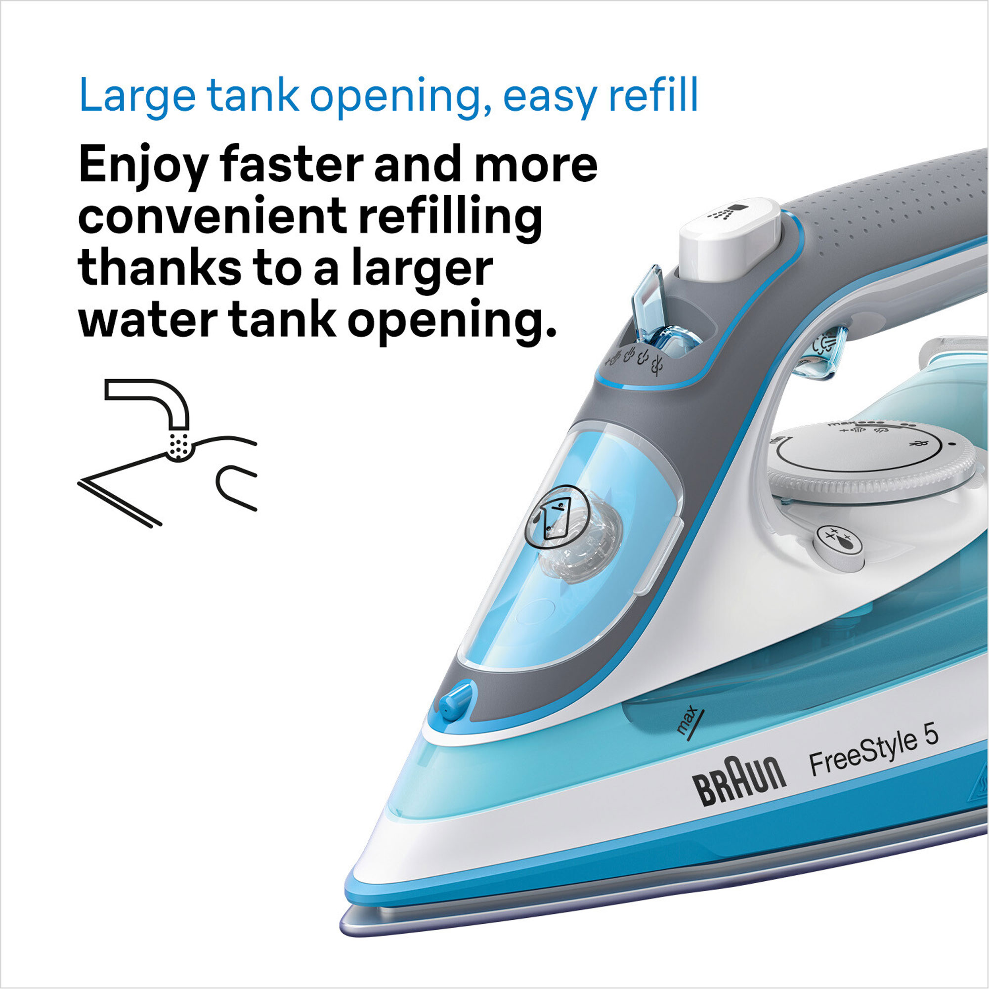 TexStyle 5 Iron With FreeGlide SuperCeramic Soleplate