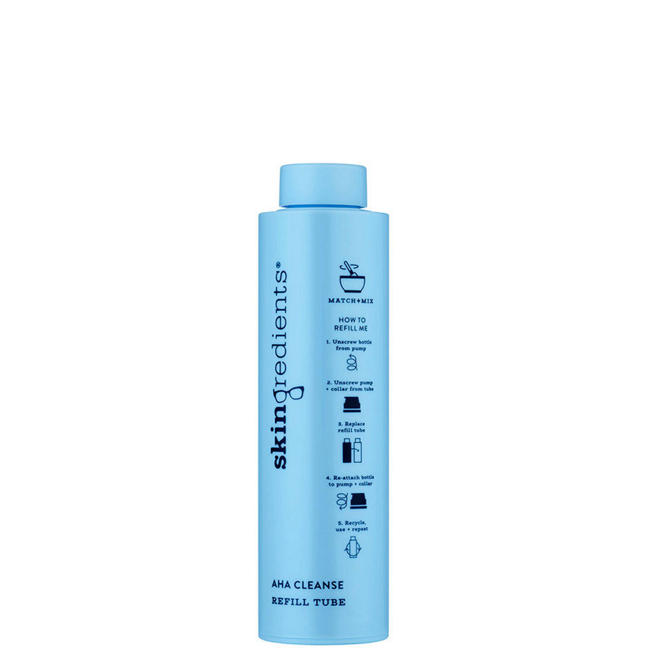 Skingredients AHA Cleanse Brightening + Exfoliating Lactic Acid Cleanser Refill Tube 100ml
