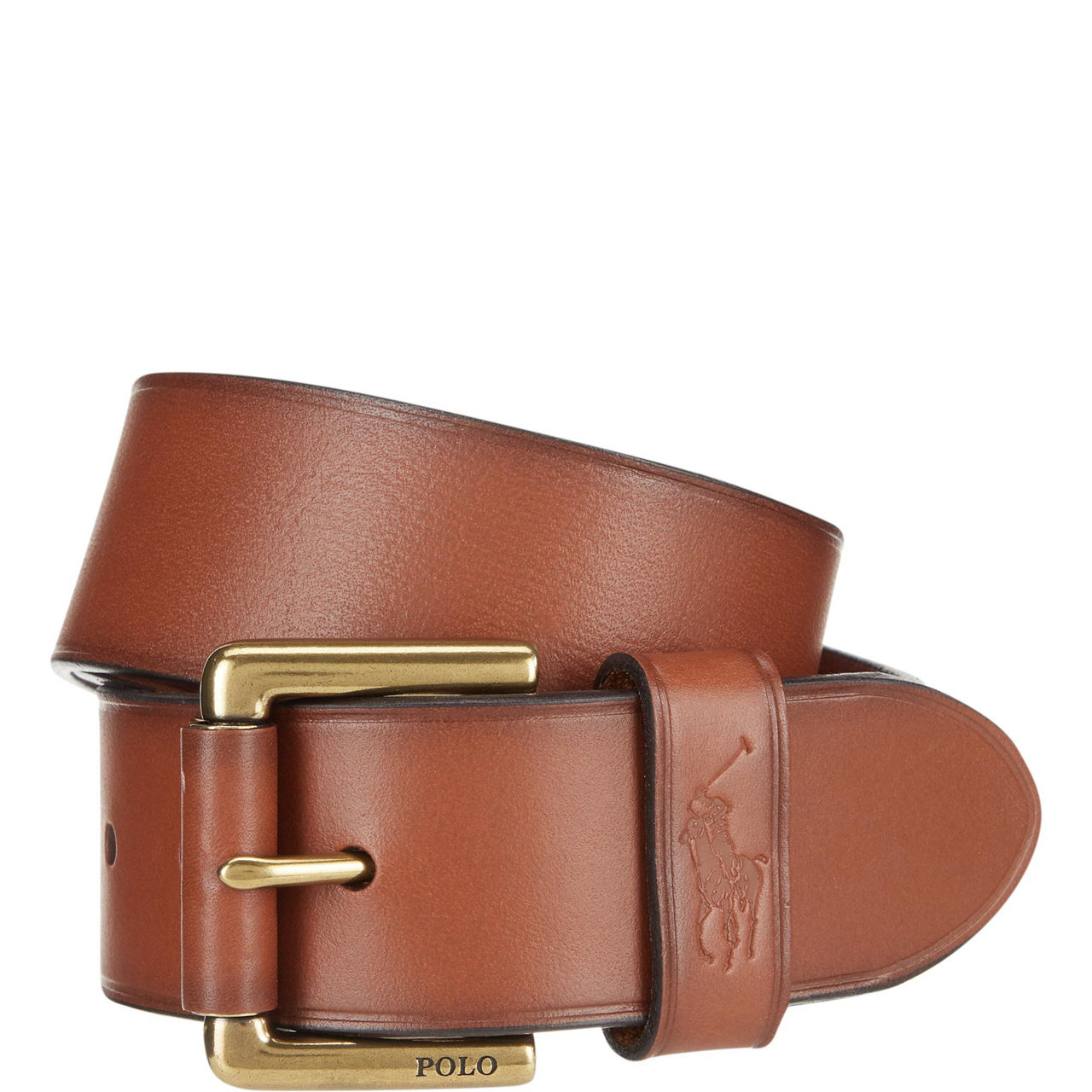 Dress Leather Logo Belt