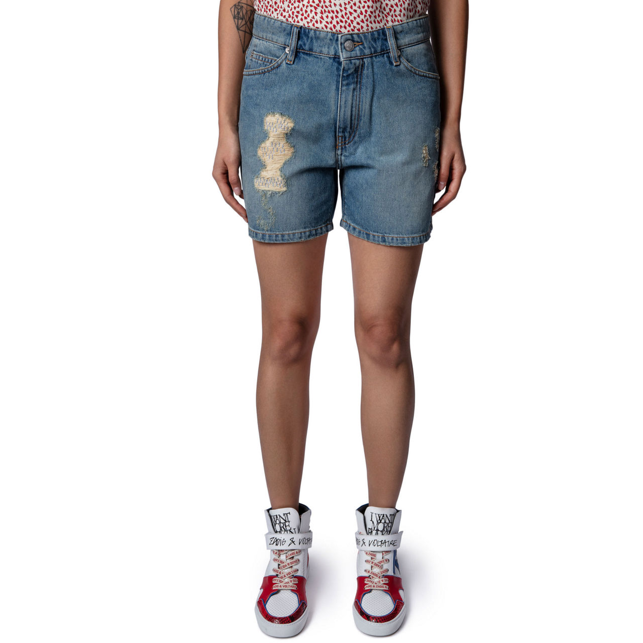 ZADIG&VOLTAIRE Tomboy Denim Shorts