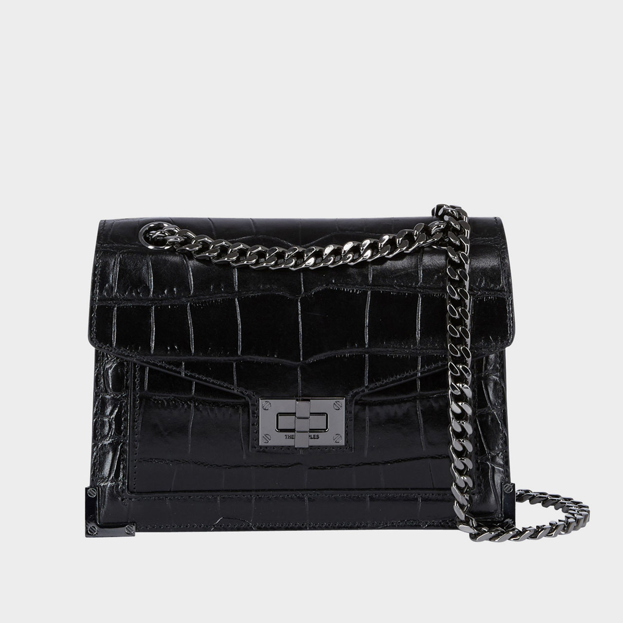 Emily Croc Effect Chain Small Bag