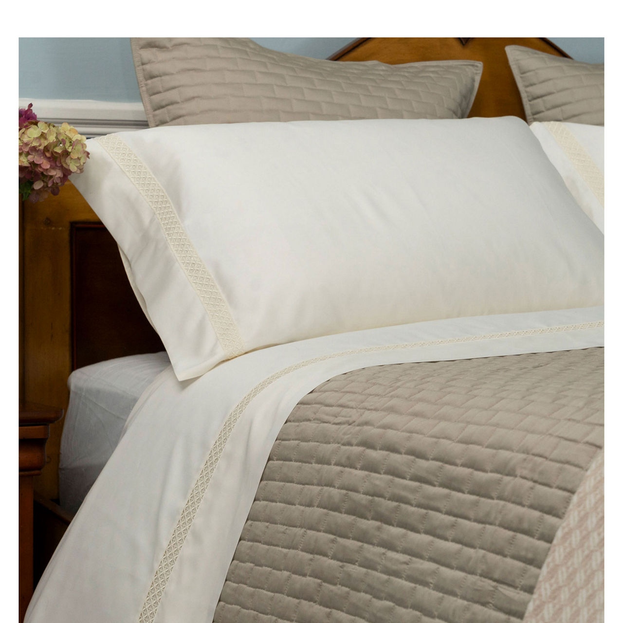 Diamantine Sheet Set Cream
