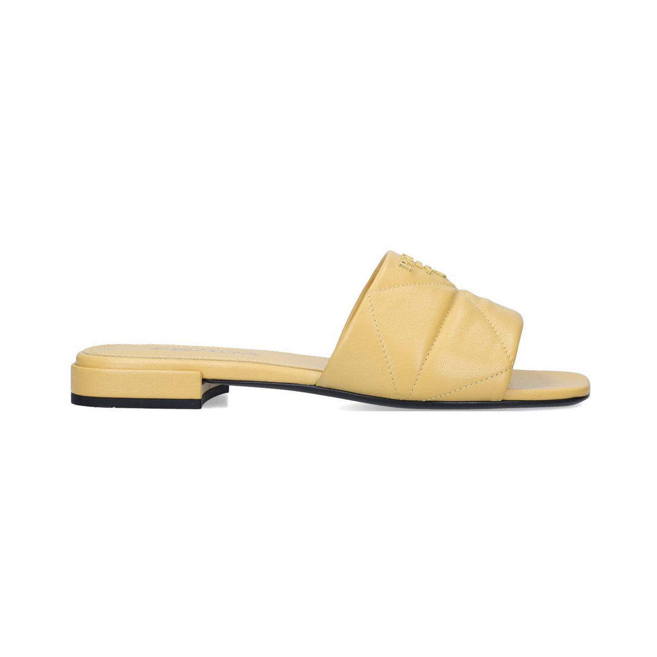 Quilted Leather Slides preview
