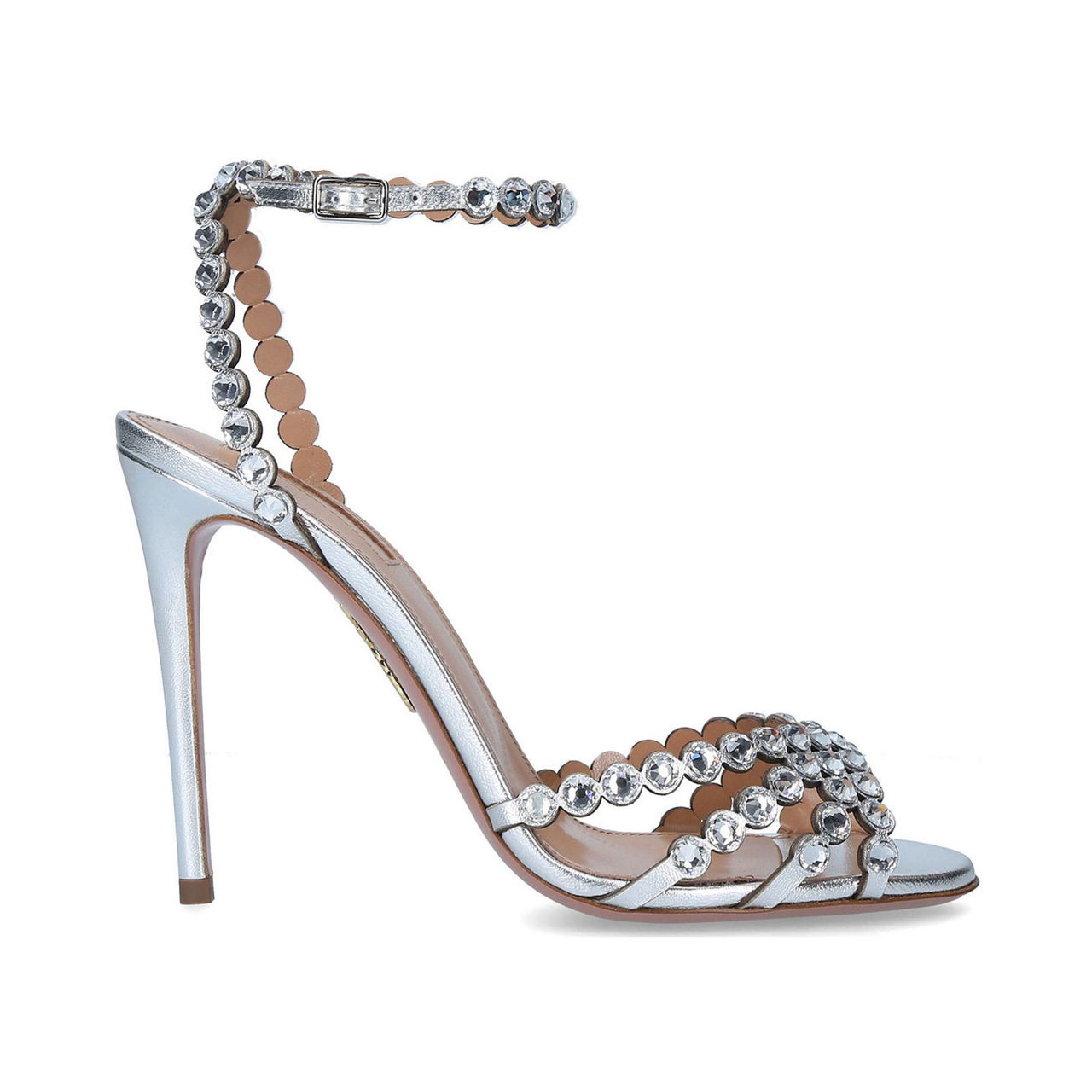 Tequila Crystal-Embellished 105 Leather Sandals preview
