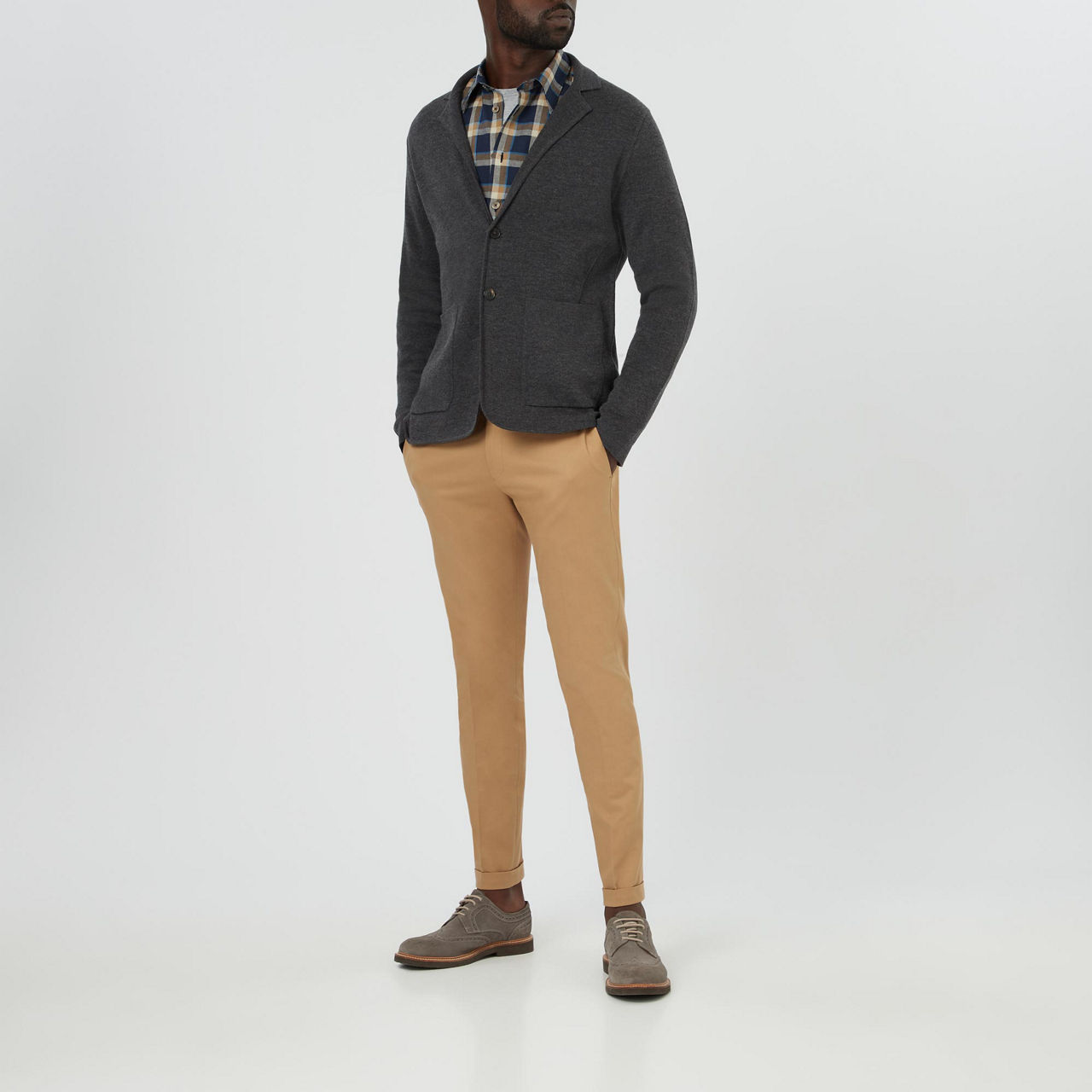 PAUL SMITH Knitted Wool Blazer Cardigan