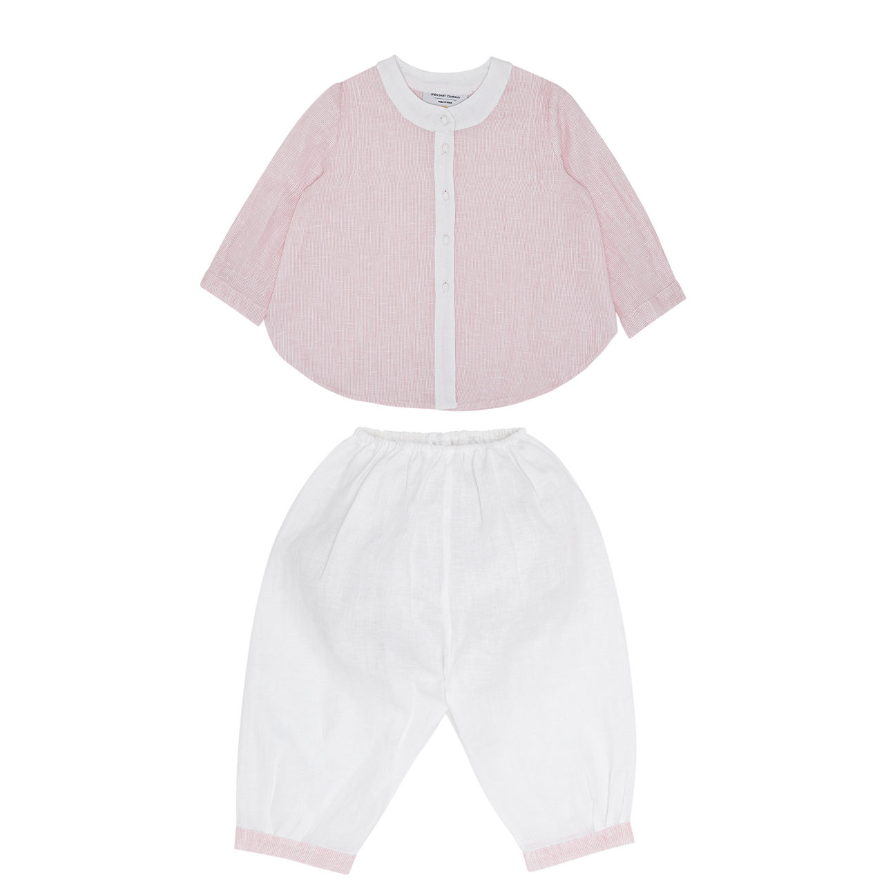 Christening Granddad Collar Shirt And Bottoms Set