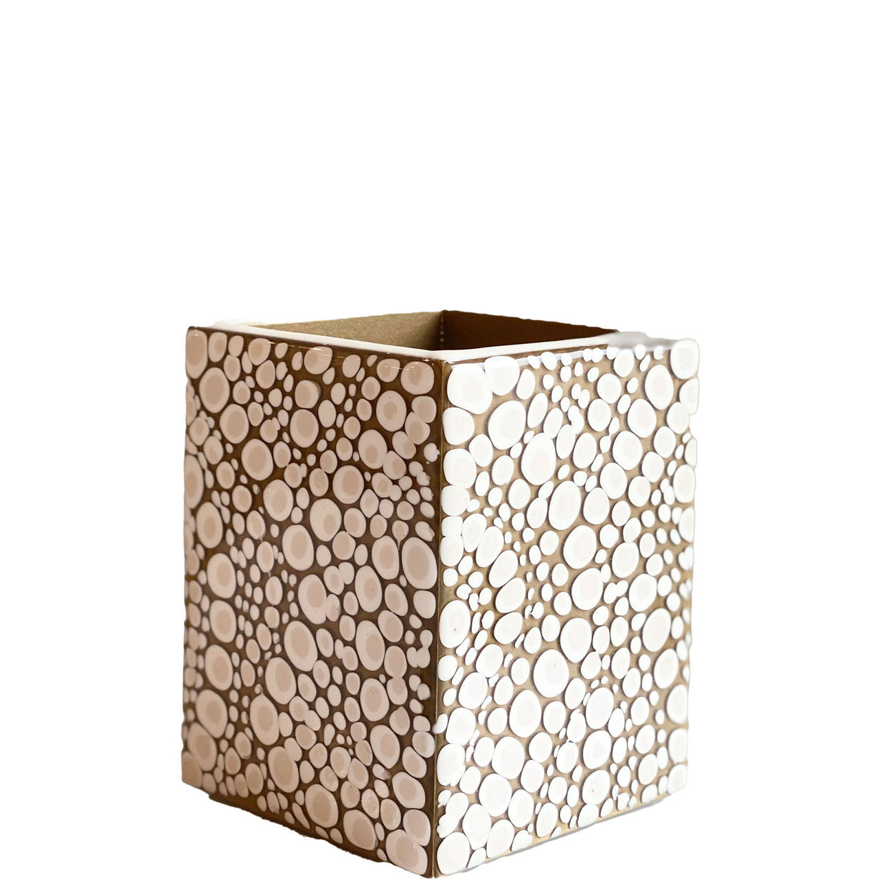 Toothbrush-Make-up Brush Cup Gold