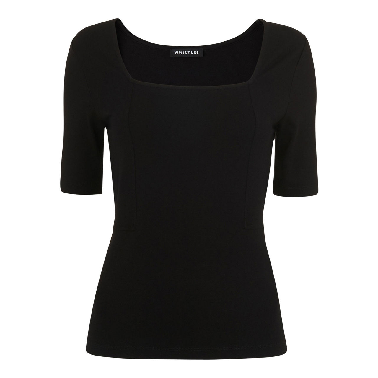 WHISTLES Square Neck T-Shirt