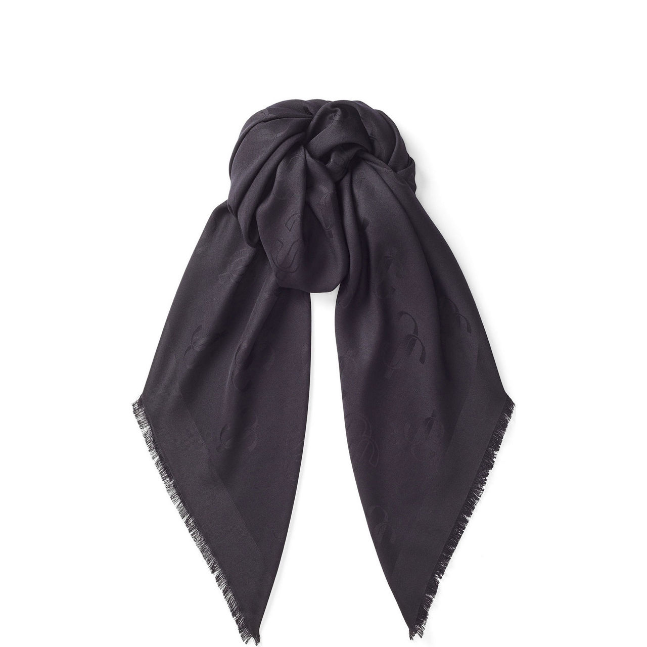 Emani Silk & Wool Blend Jacquard Scarf