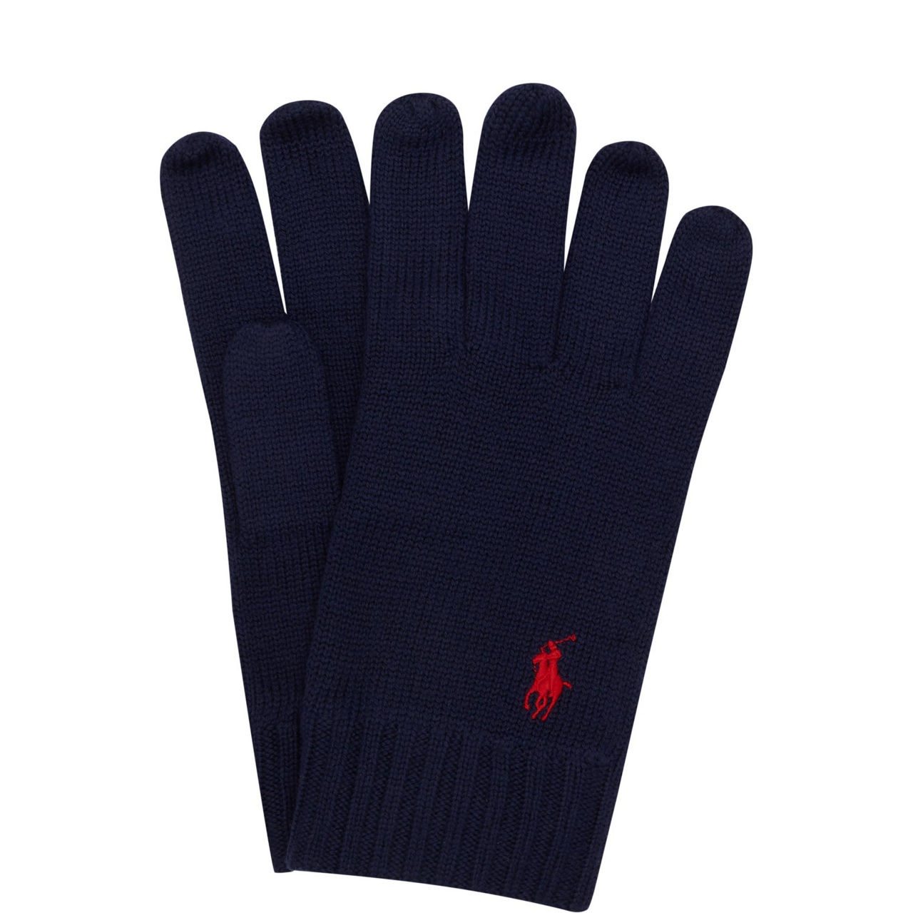 Merino Wool Logo Gloves