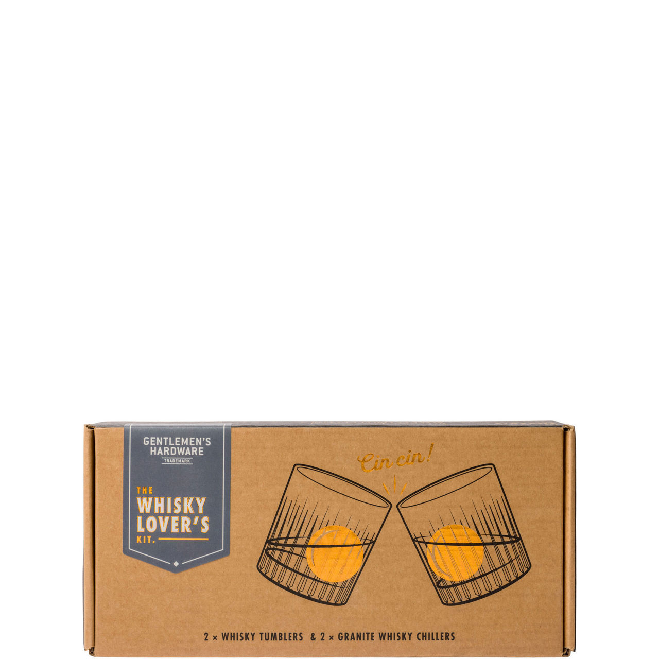 Cocktail Tumbler & Whiskey Stones Set