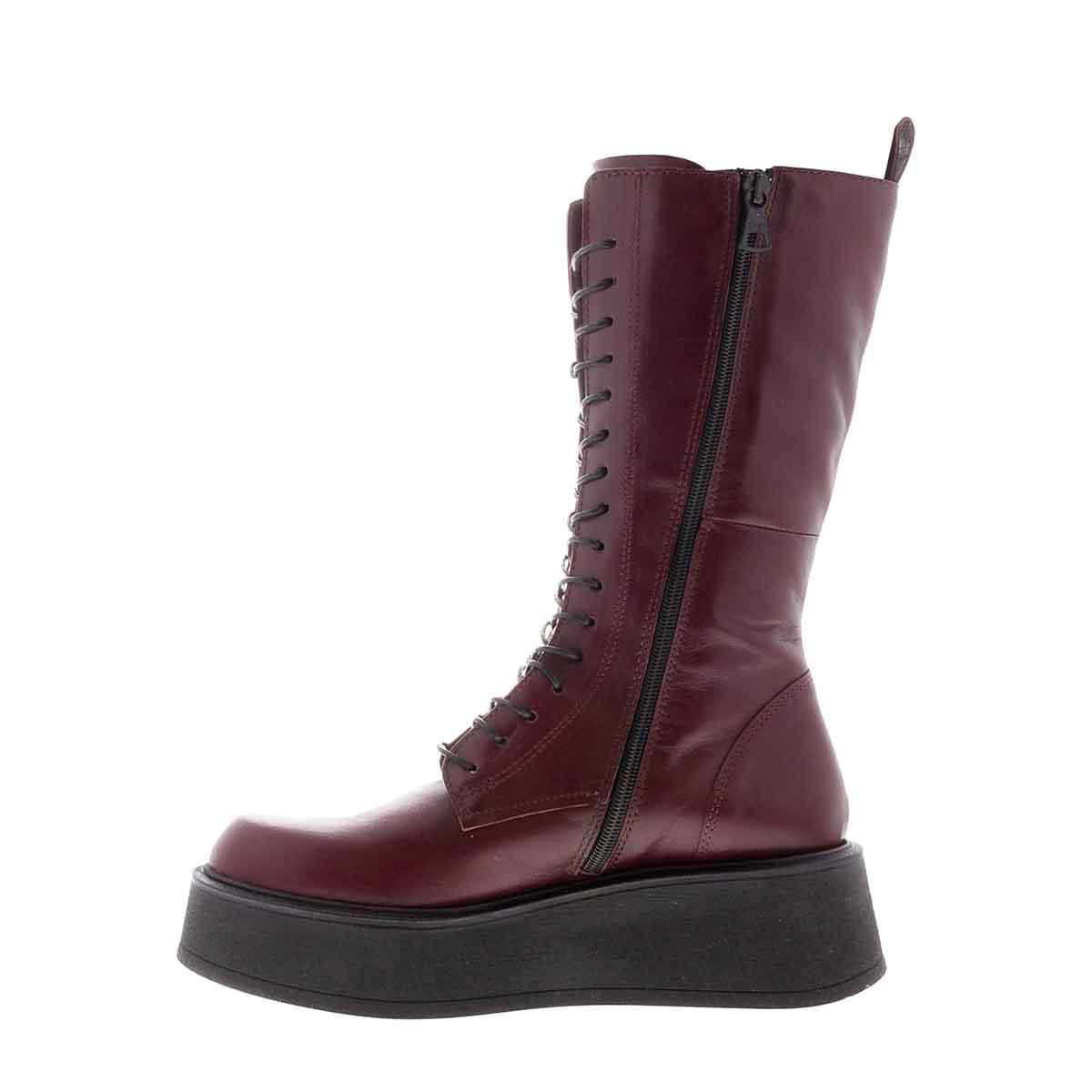 Punk Leather Lace Up Boots