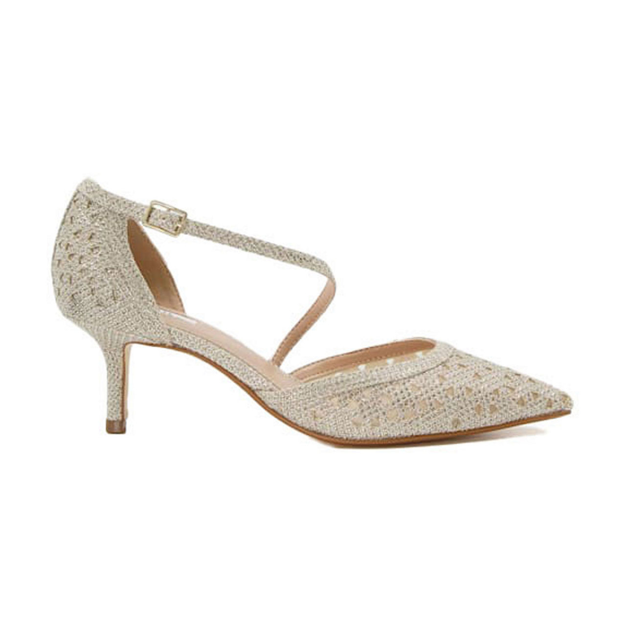 Kitten Heel Dune Embellished Shoes Buy Pink Heeled Sandals For