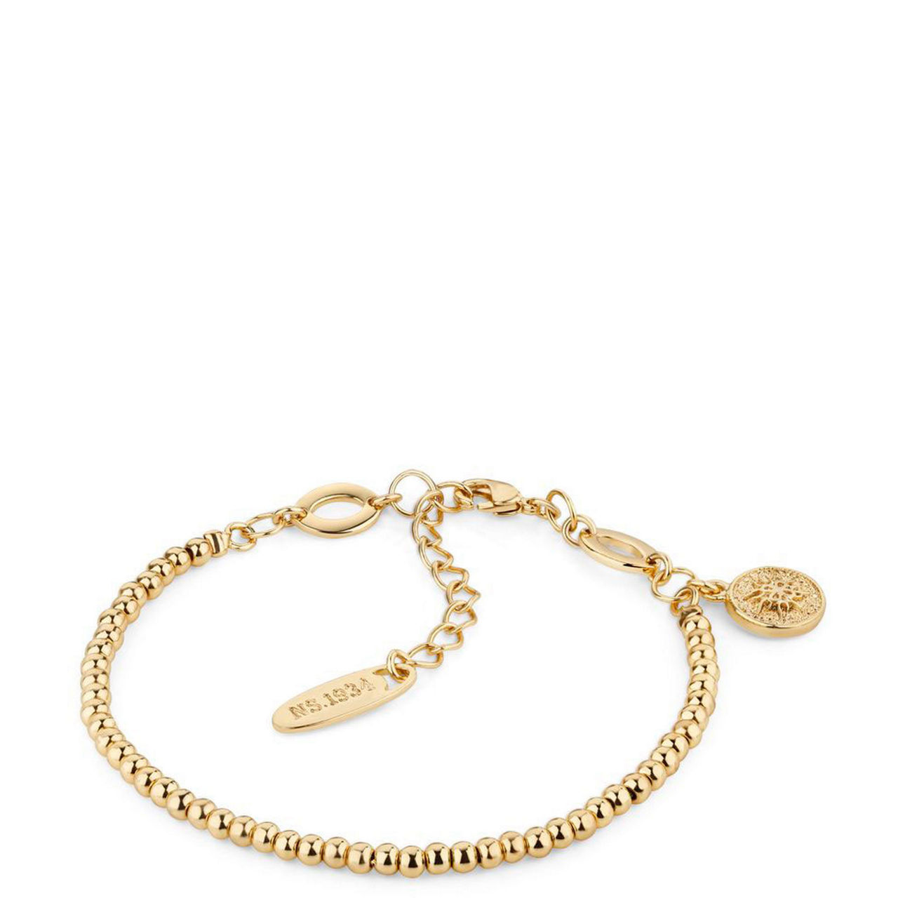 Amy Beaded Gold-Plated Bracelet