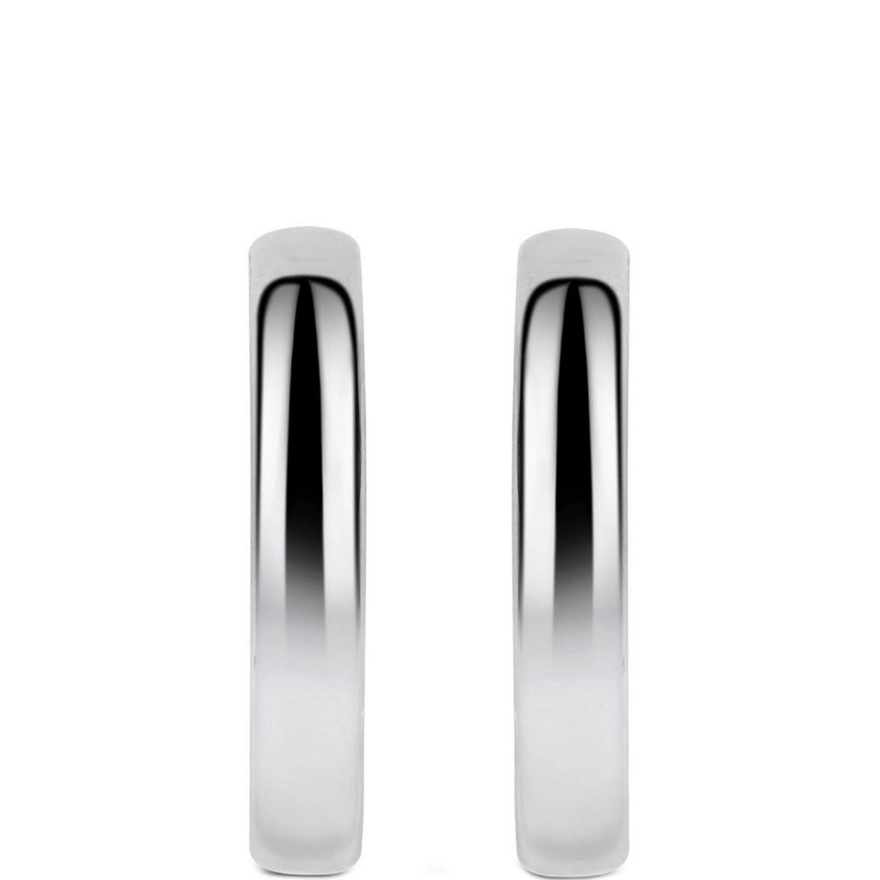 Clear Stone Hoop Earrings