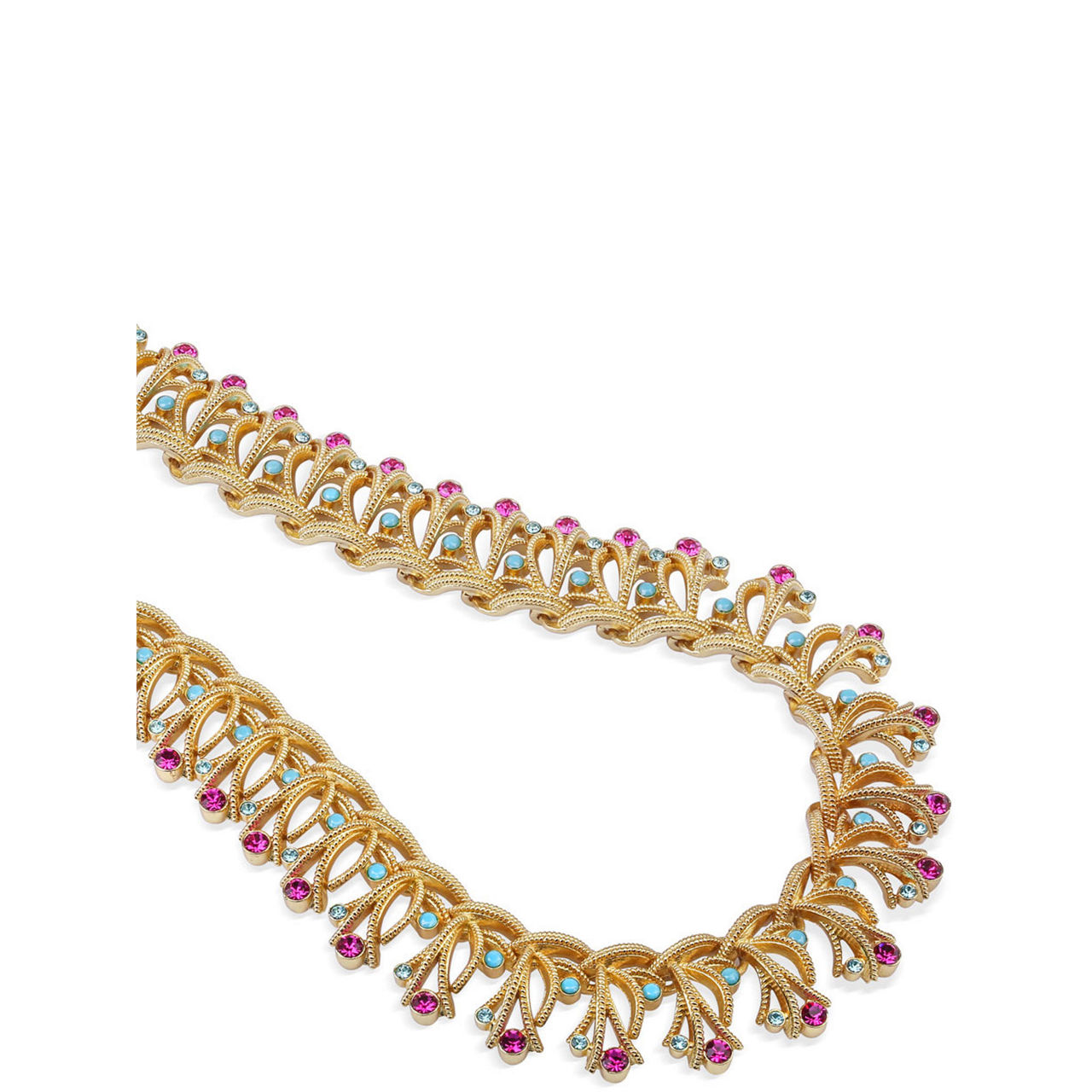 Pink & Turquoise Stone Choker