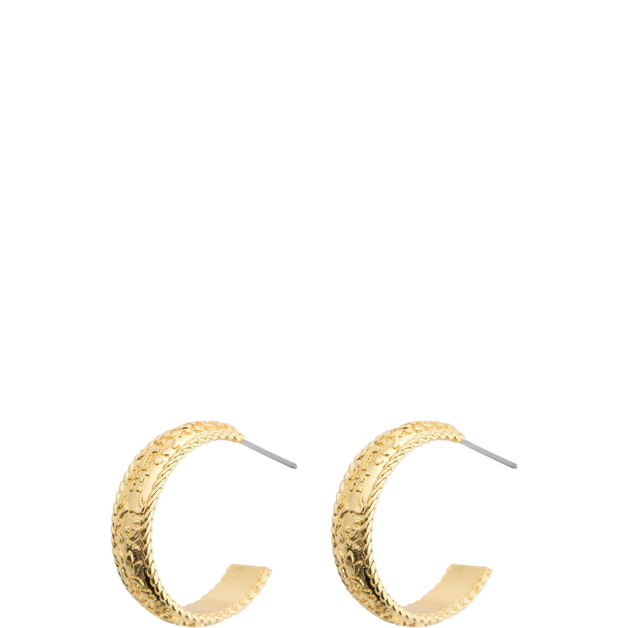 Textured Hoop Earrings