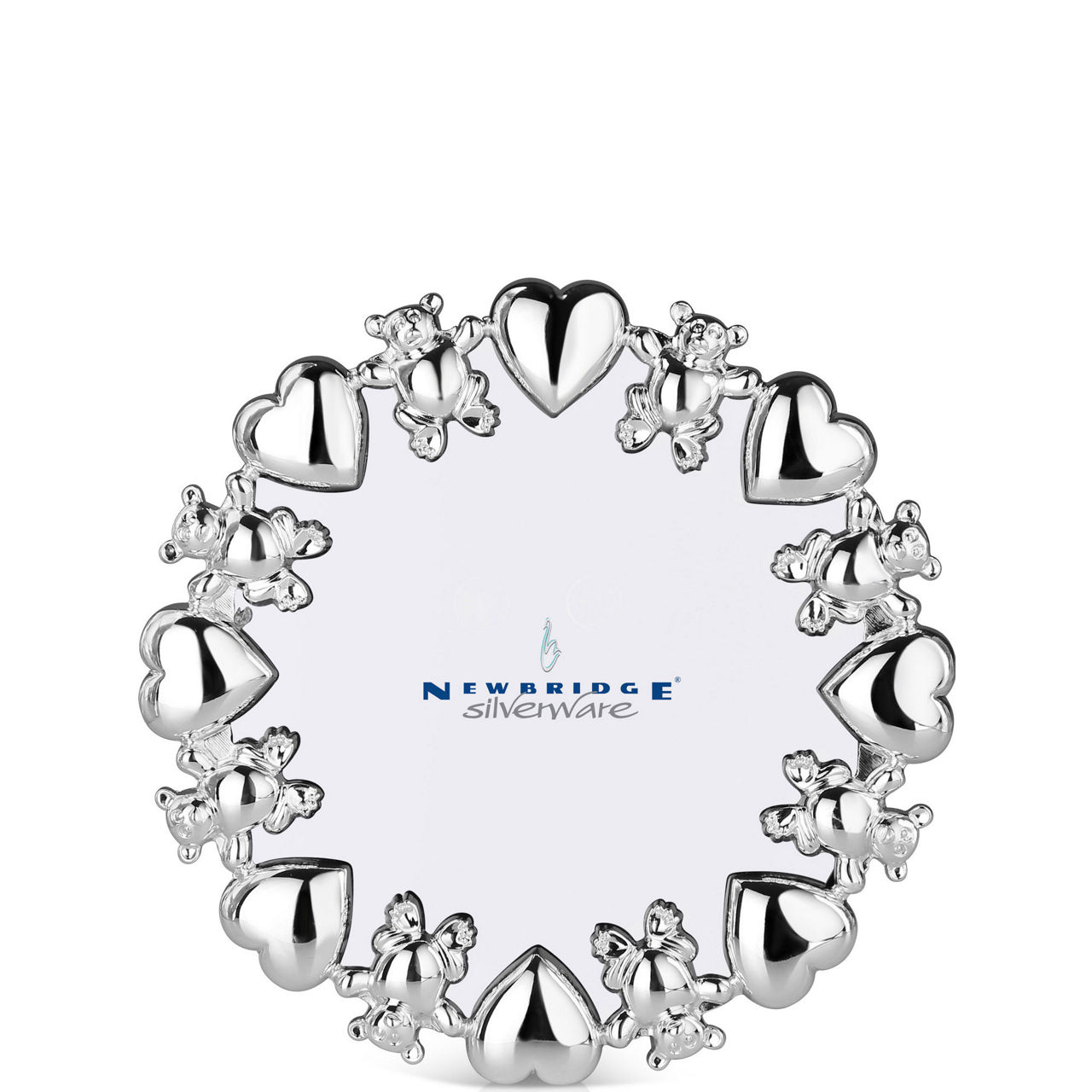 Hearts And Bears Round Frame