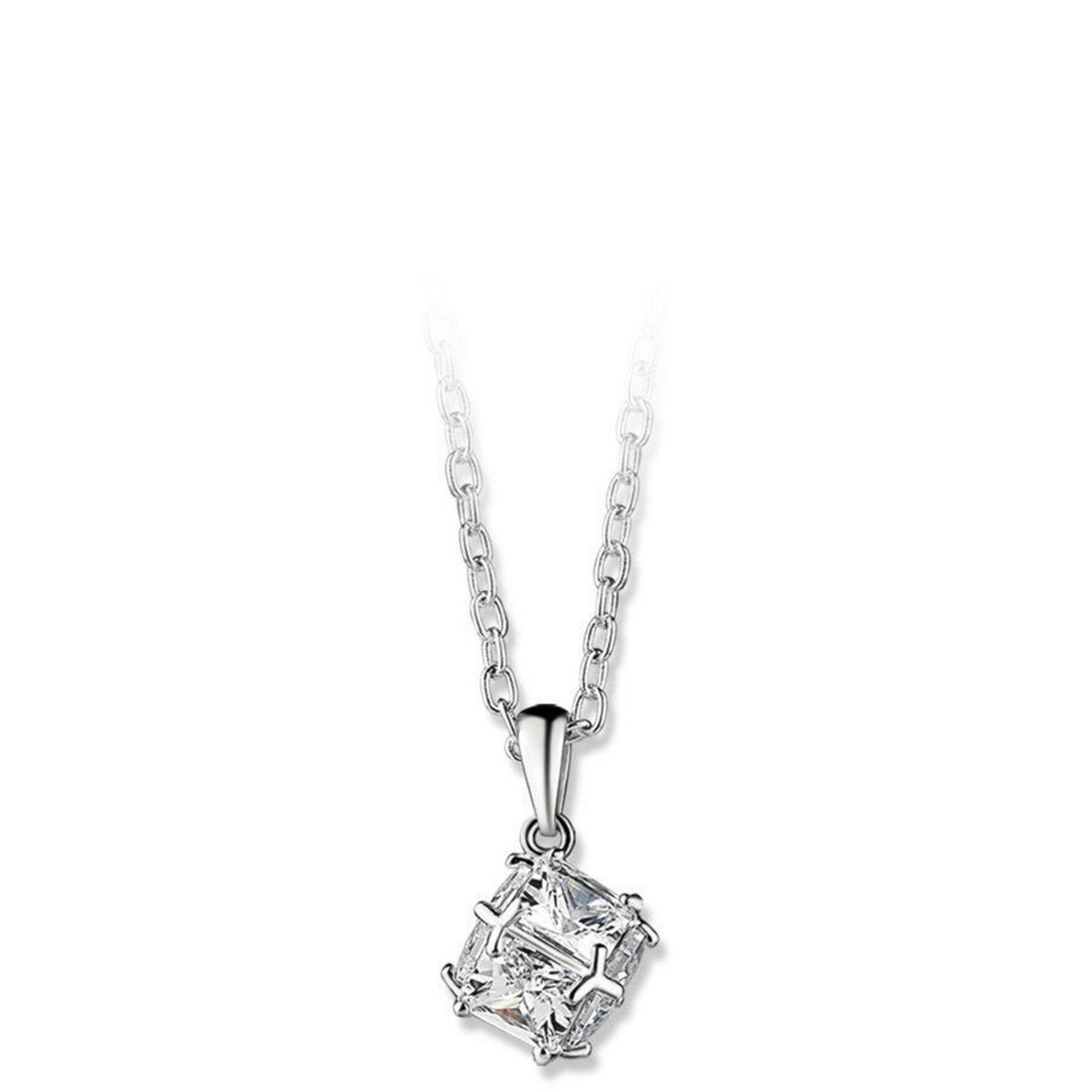 Square Drop Pendant Necklace