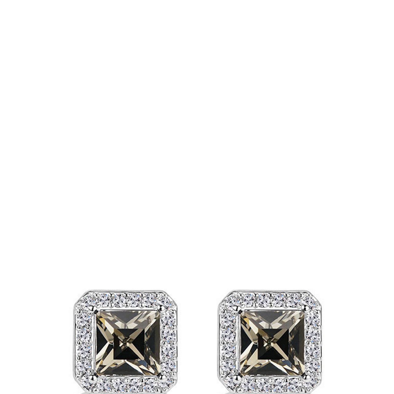 Stone Square Earrings