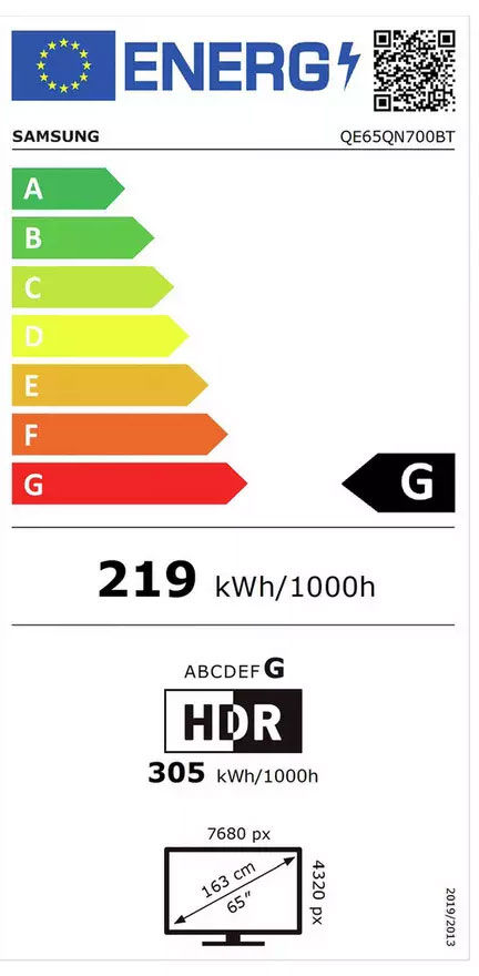 65 Inch 8K Neo QLED QN700B Quantum Smart TV