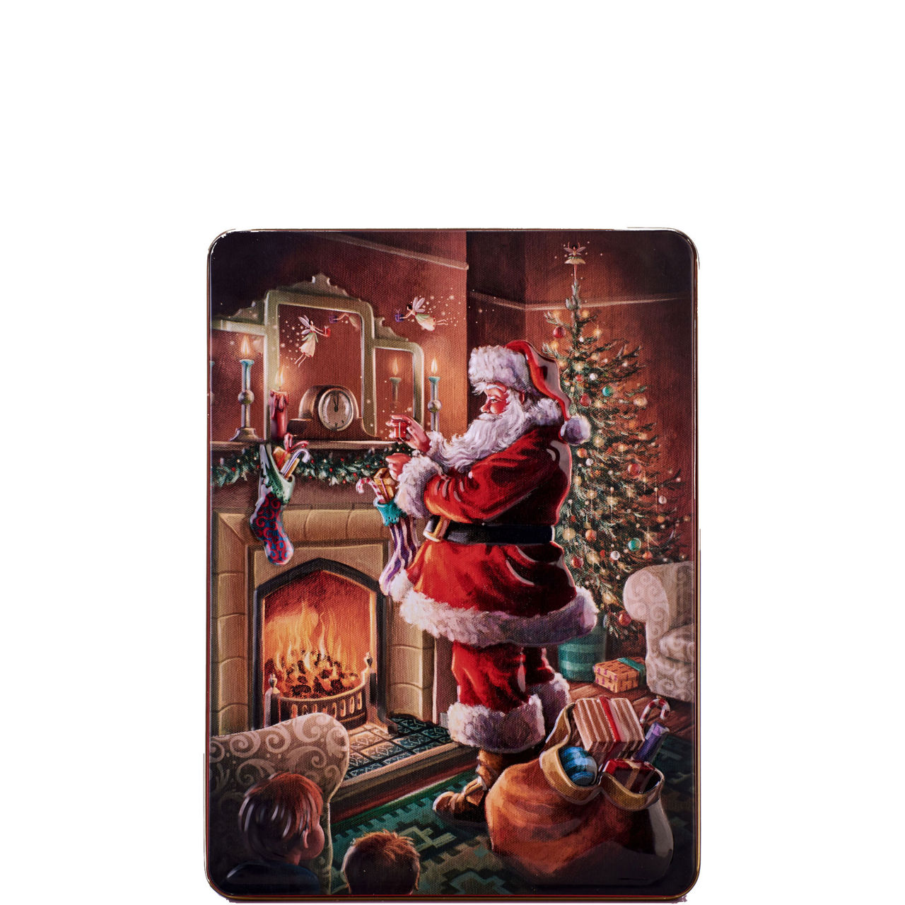 Embossed Santa By The Fire, 6 x 400g