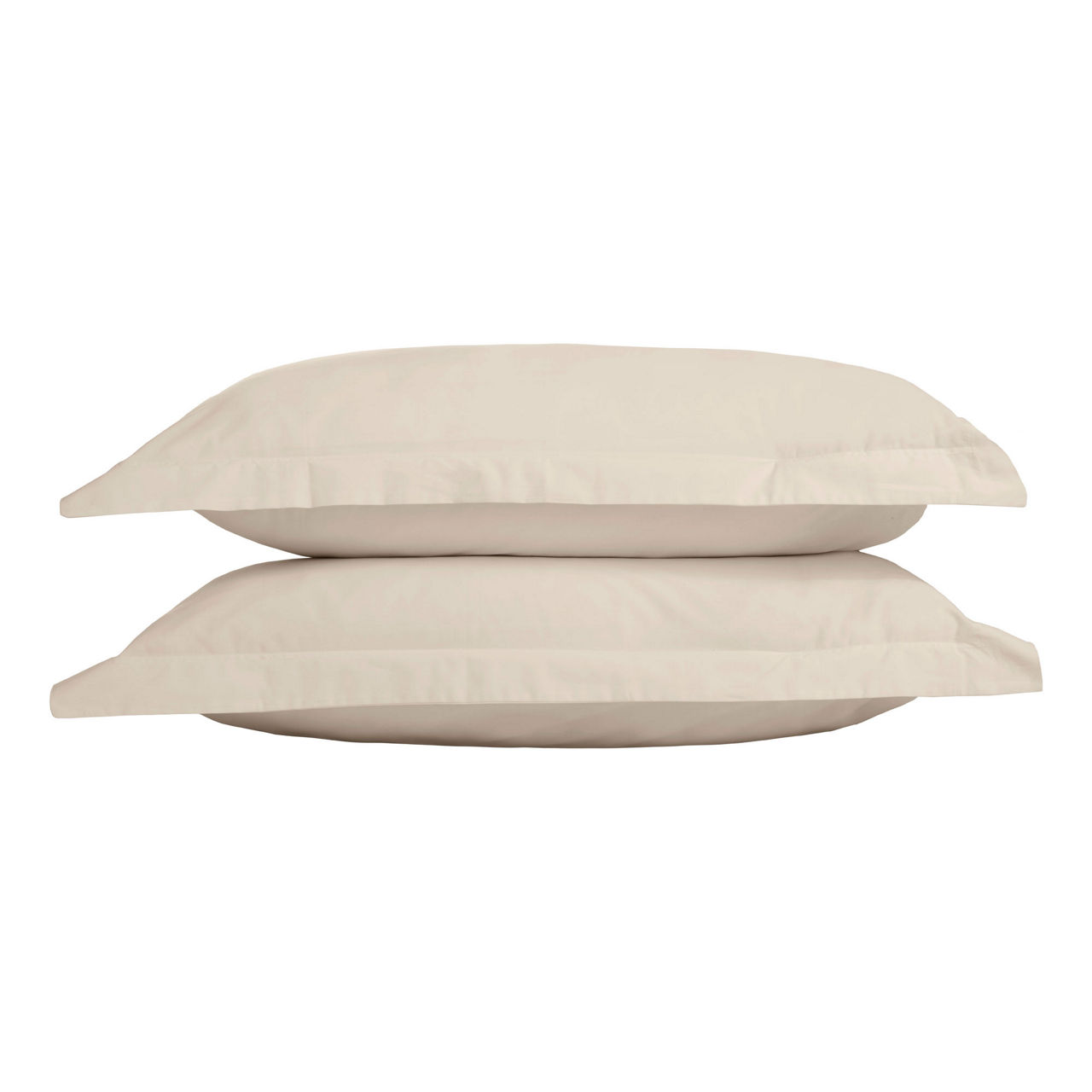 240 Thread Count Cotton Percale Oxford Pillowcase Cream 240 Thread Count Cotton Percale Oxford Pillowcase Cream