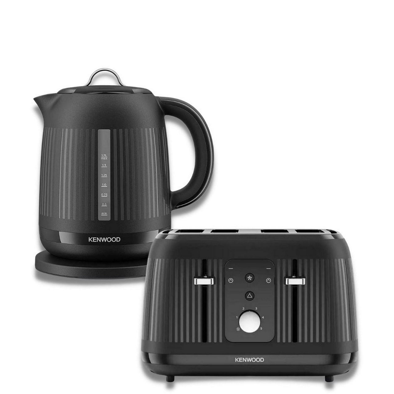 Dawn Kettle and Toaster Coordinated Set Black