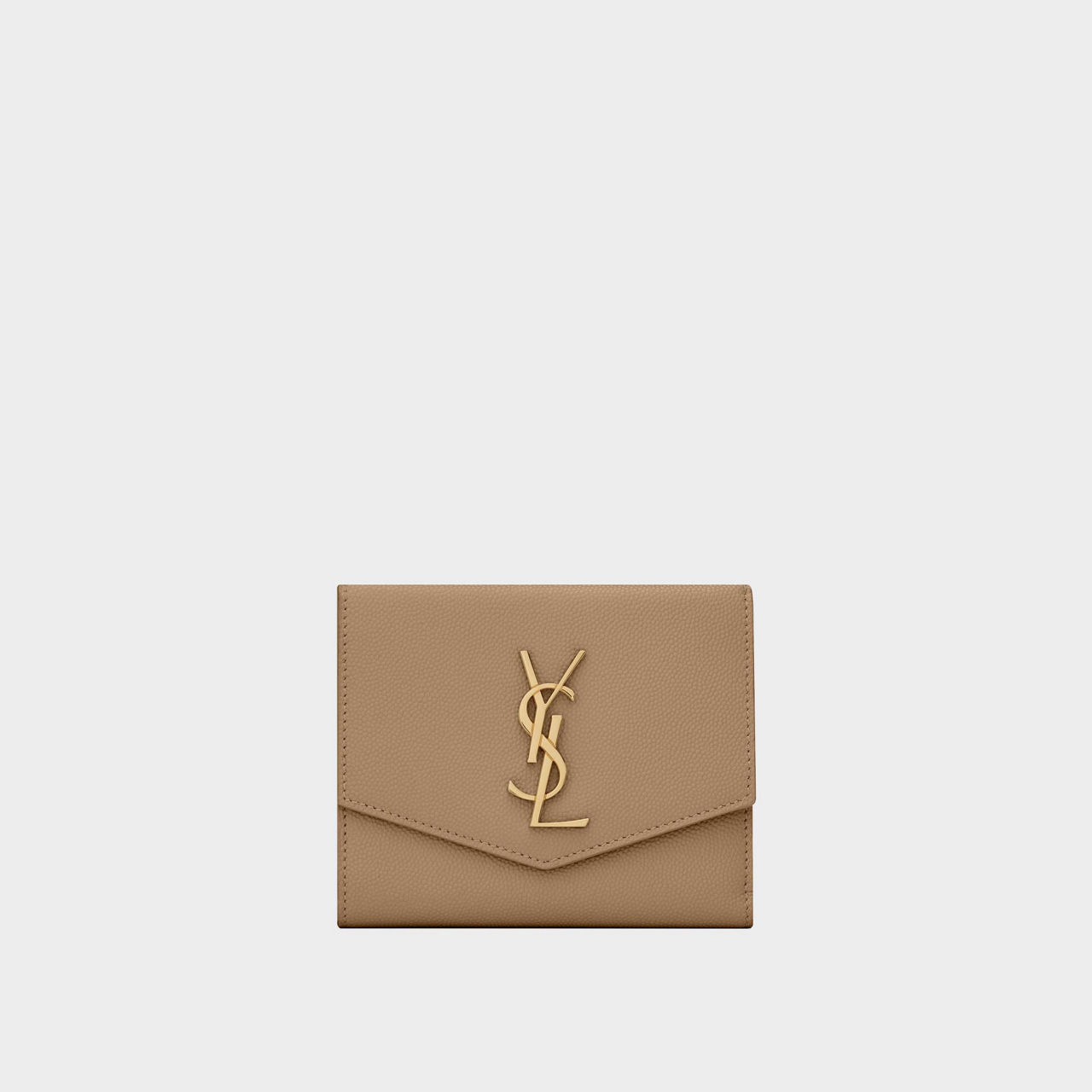 SAINT LAURENT Uptown Compact Leather Wallet