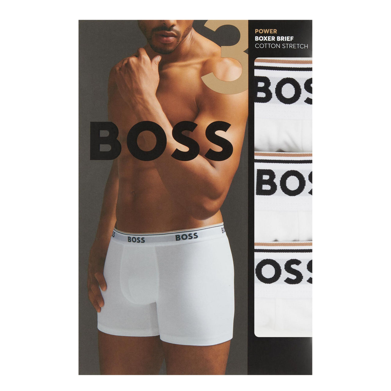 Three-Pack Solid Colour Boxers Three-Pack Solid Colour Boxers