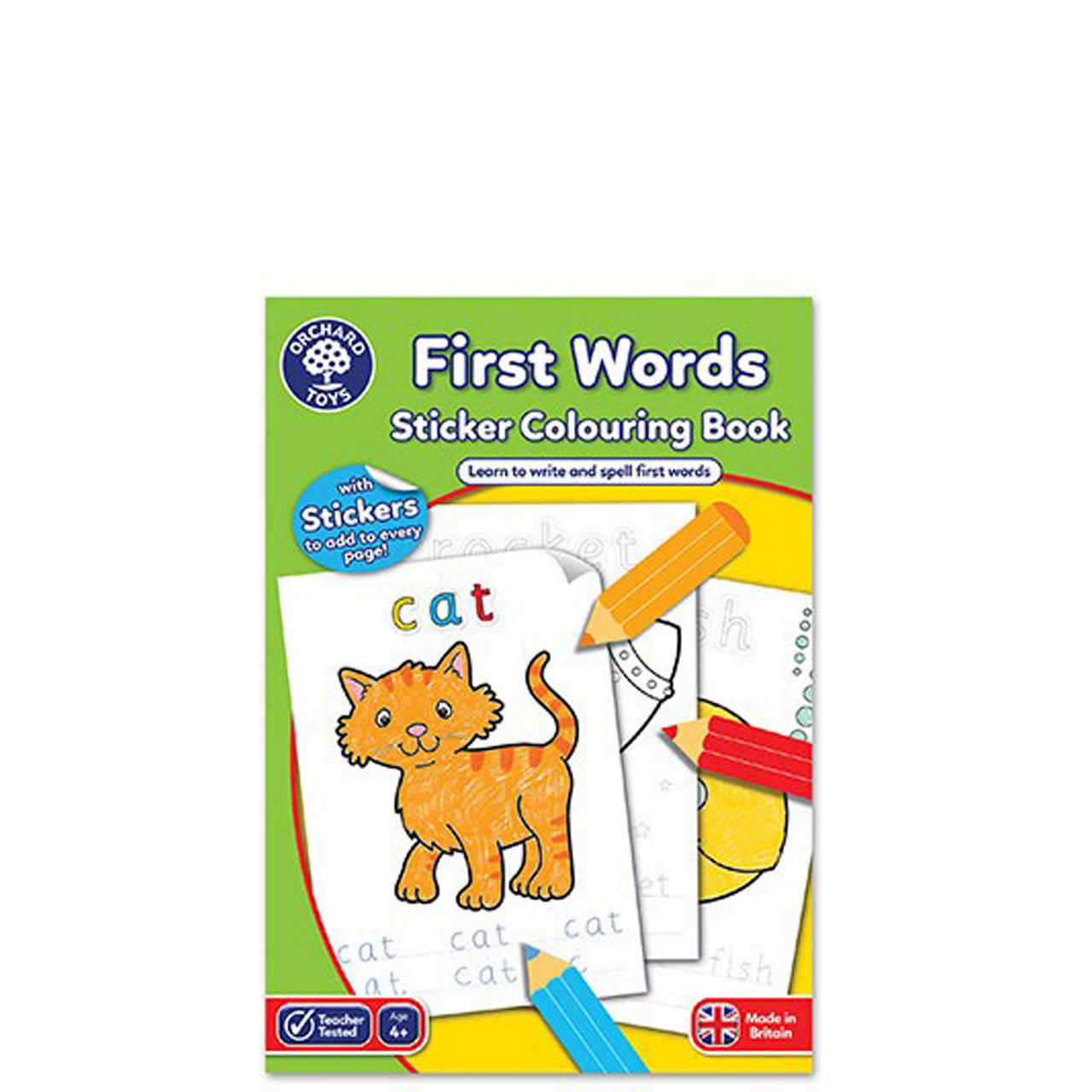 First Words Sticker Colouring Book