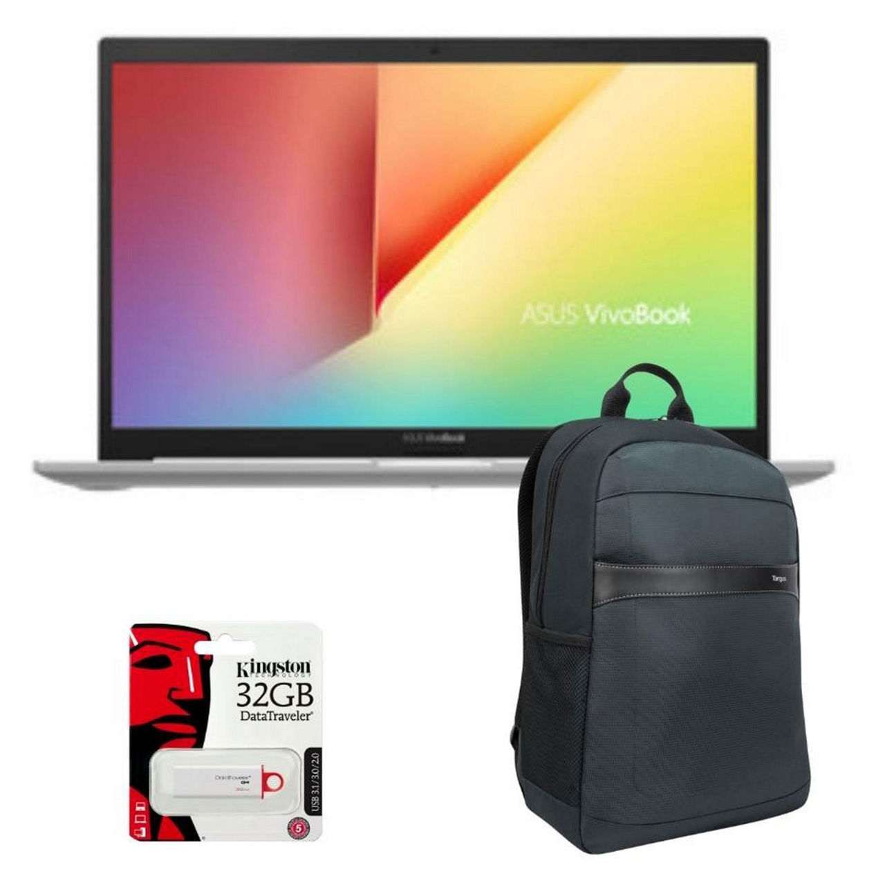 ASUS 14 Inch Vivobook Full HD R5 5500U 8GB RAM 256GB SSD Laptop Bundle