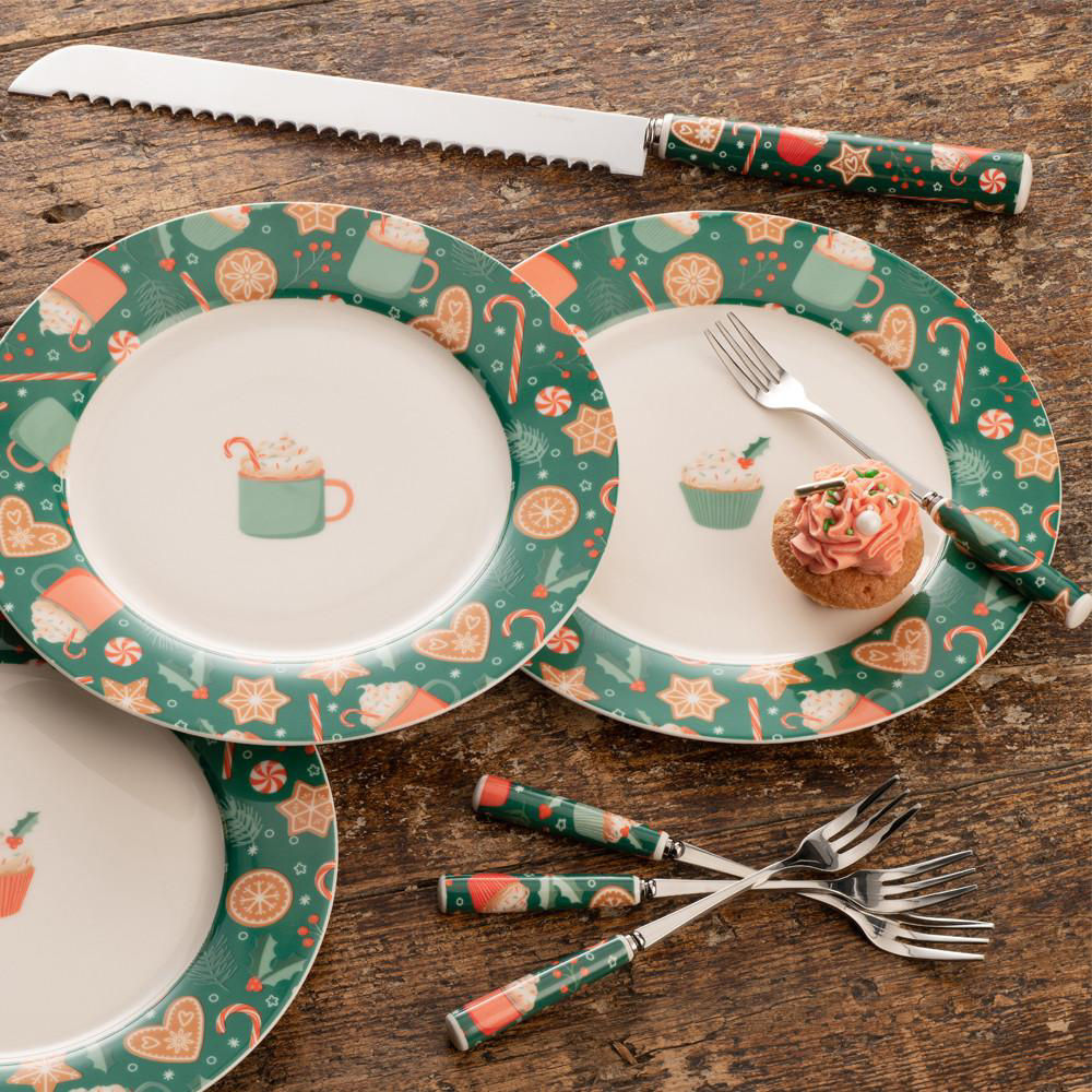Six-Piece Christmas Cupcakes Pastry Set