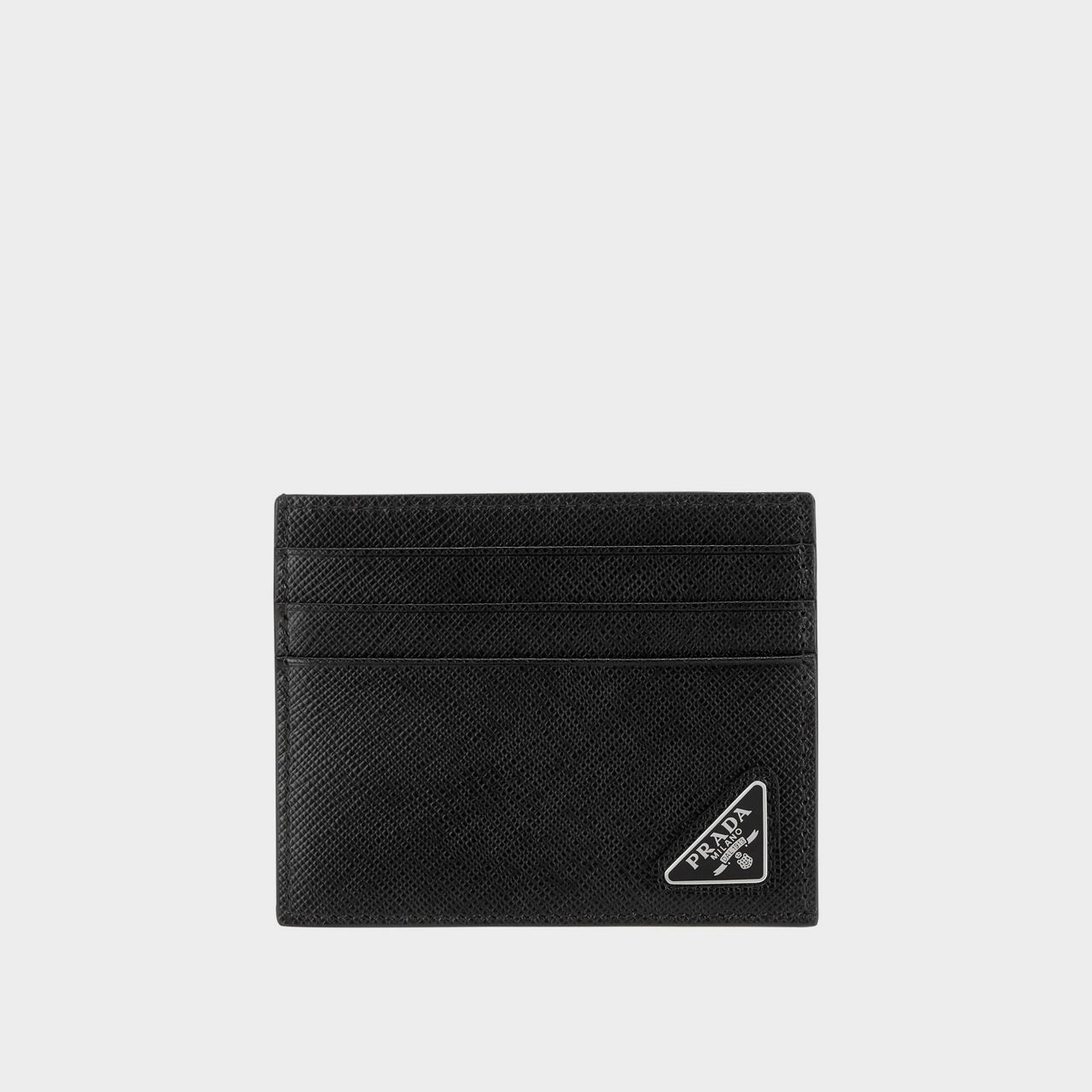 Logo Embellished Leather Cardholder