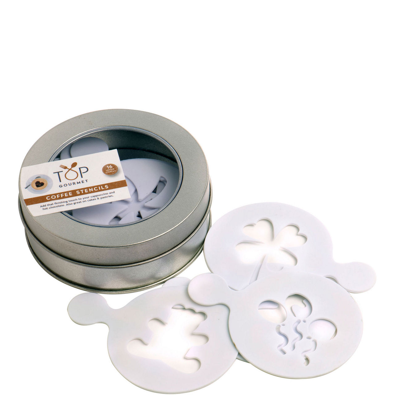 Set of 16 Coffee Stencils