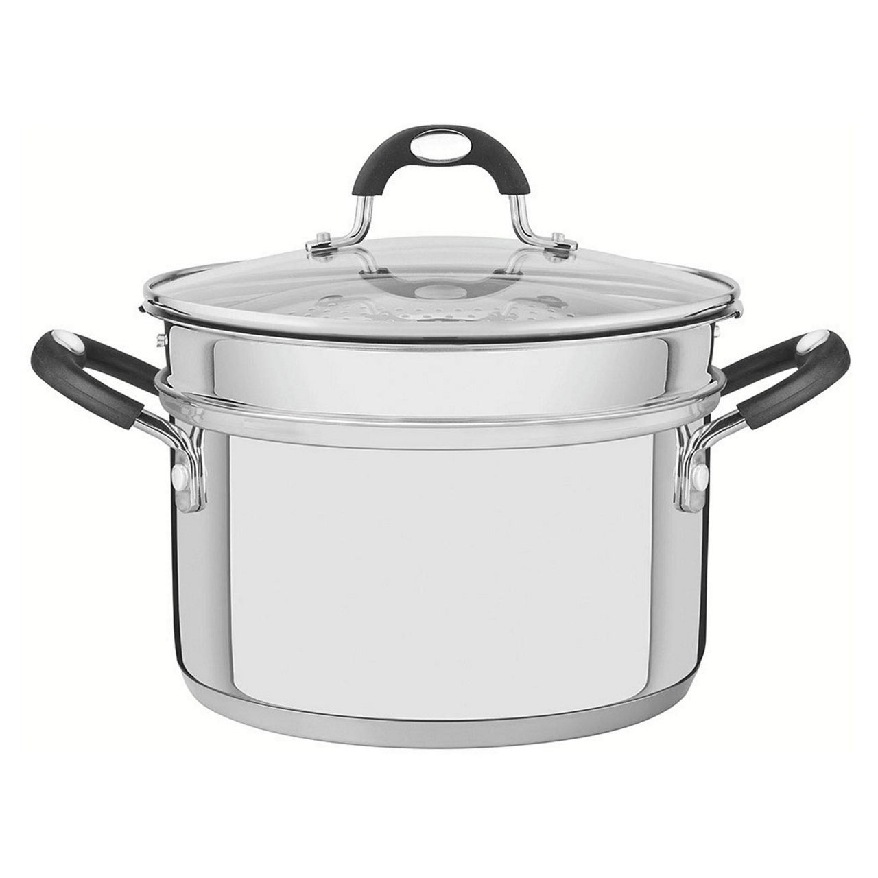 Stainless Steel Two Piece Steamer Set Stainless Steel Two Piece Steamer Set