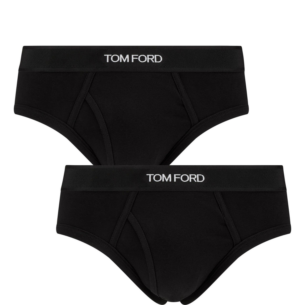Two-Pack Logo-Waistband Briefs