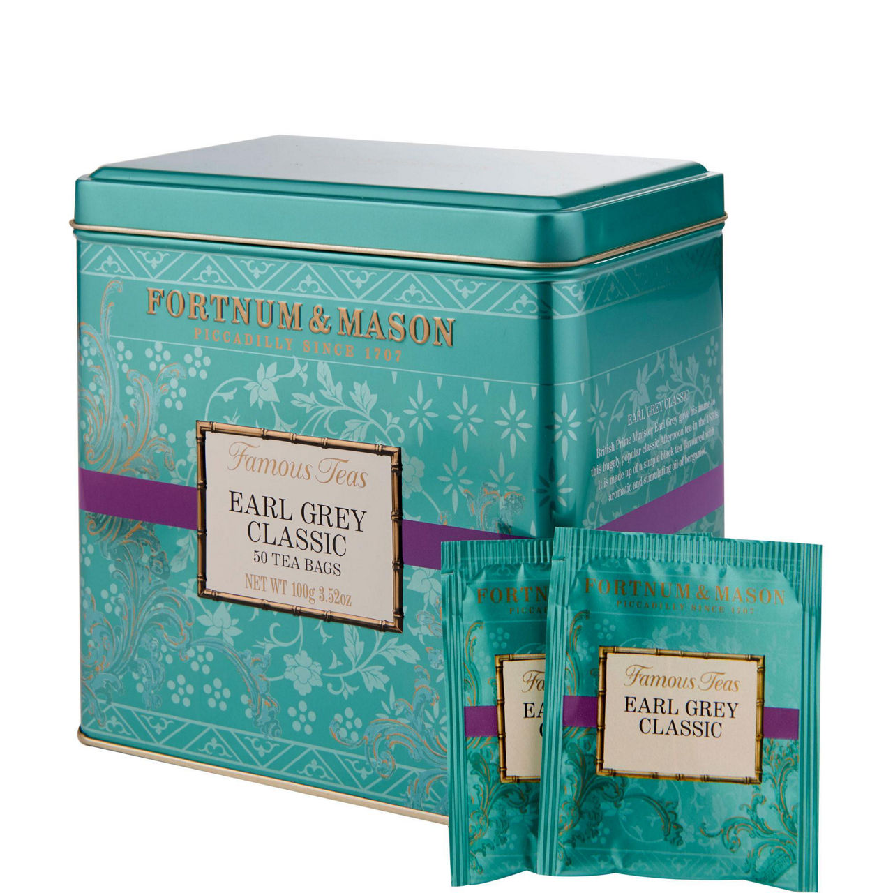 Earl Grey Classic 50 Tea Bag Tin 100g