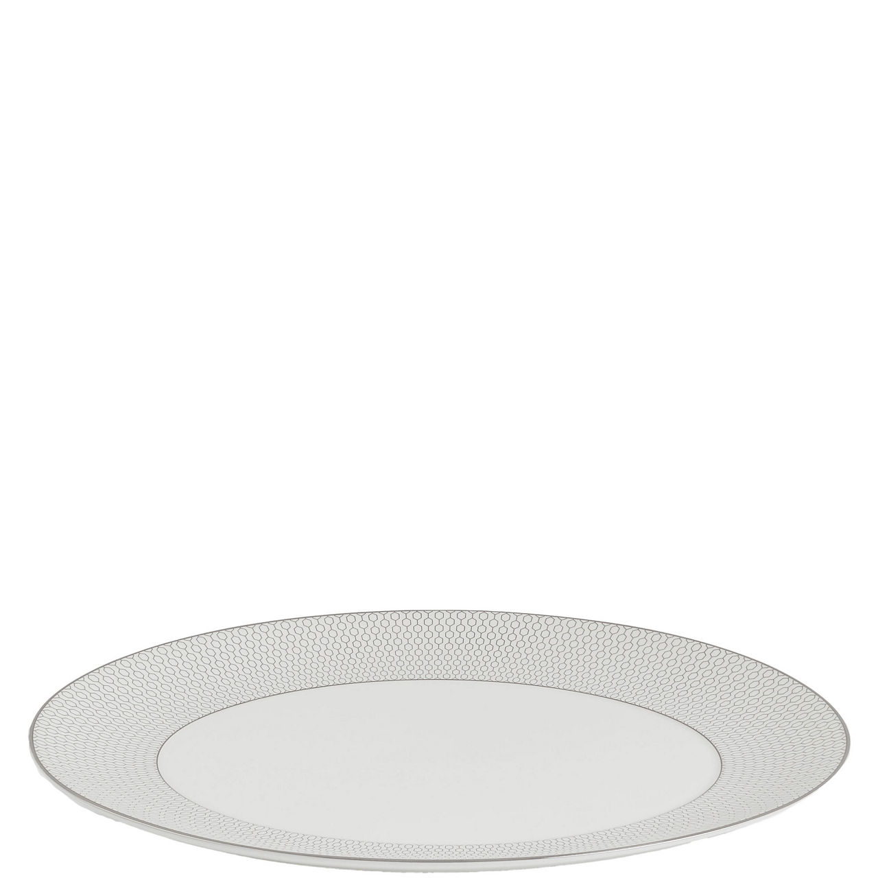 Gio Platinum Oval Platter 33.2cm 13in
