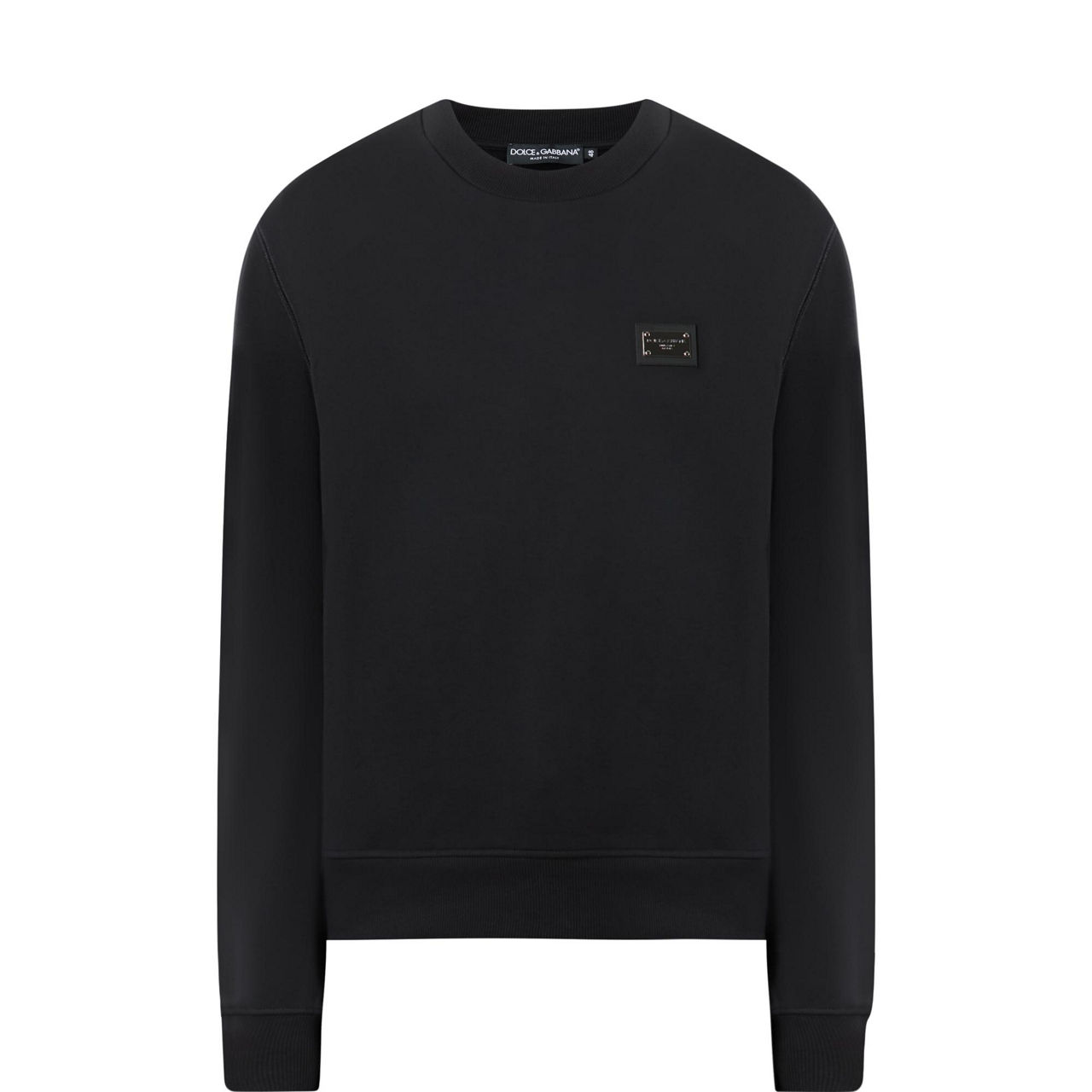 Plaque Logo Crew Neck Sweatshirt