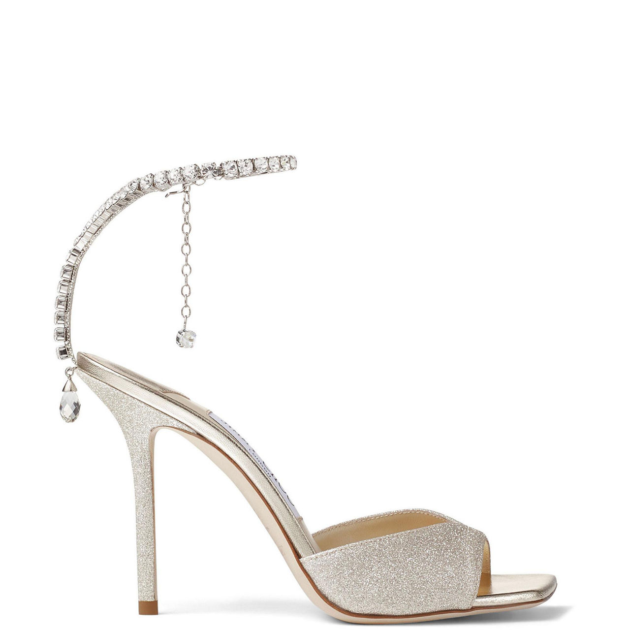 Saeda 100 Crystal-Embellished Heeled Sandals