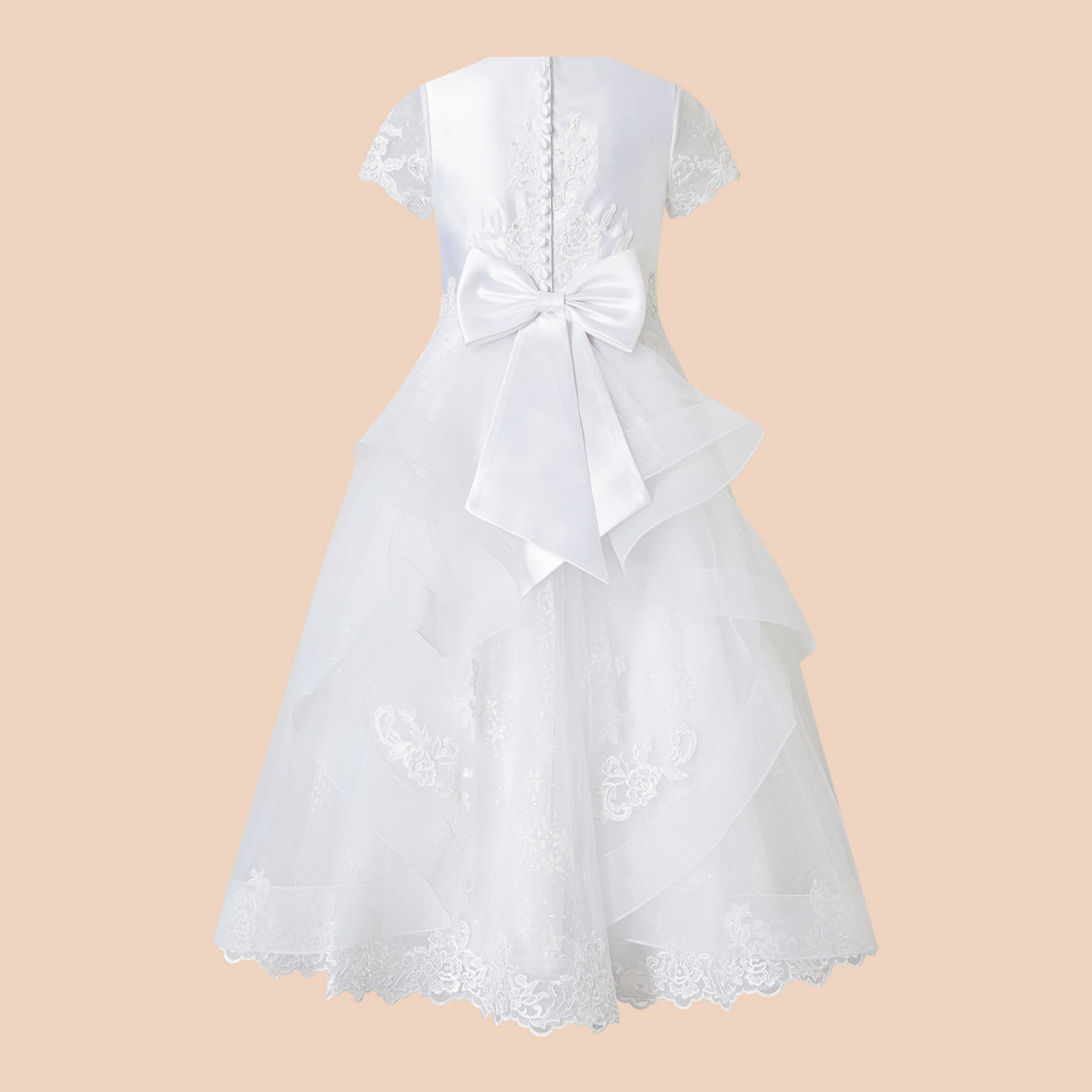 Floral Sparkle Communion Dress Floral Sparkle Communion Dress