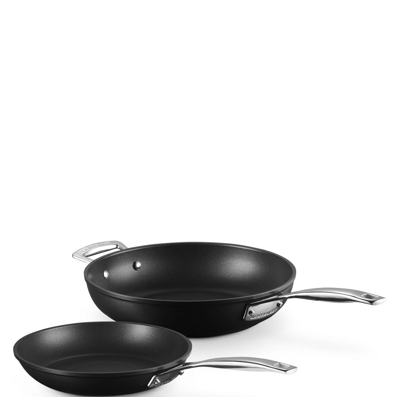 Toughened Non-Stick 2 Piece Shallow Frying Pan Set 24cm & 28cm