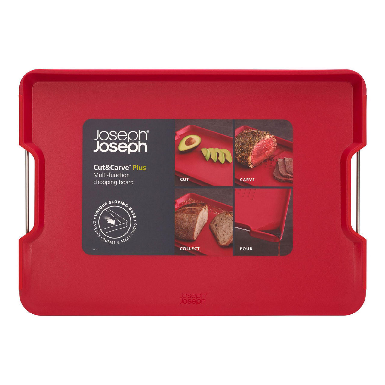 Cut&Carve™ Plus Multi-Function Large Chopping Board Red Cut&Carve™ Plus Multi-Function Large Chopping Board Red