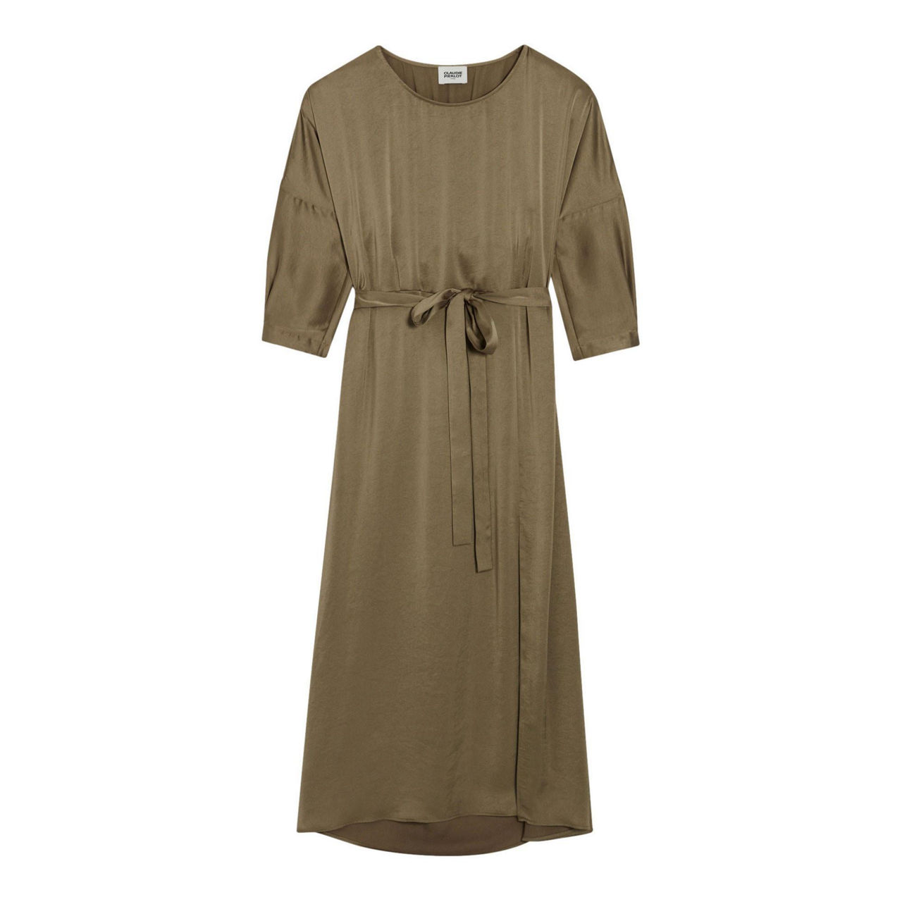 claudie pierlot brown dress Claudie Pierlot Knitted Maxi Dress In Brown - 50% Off