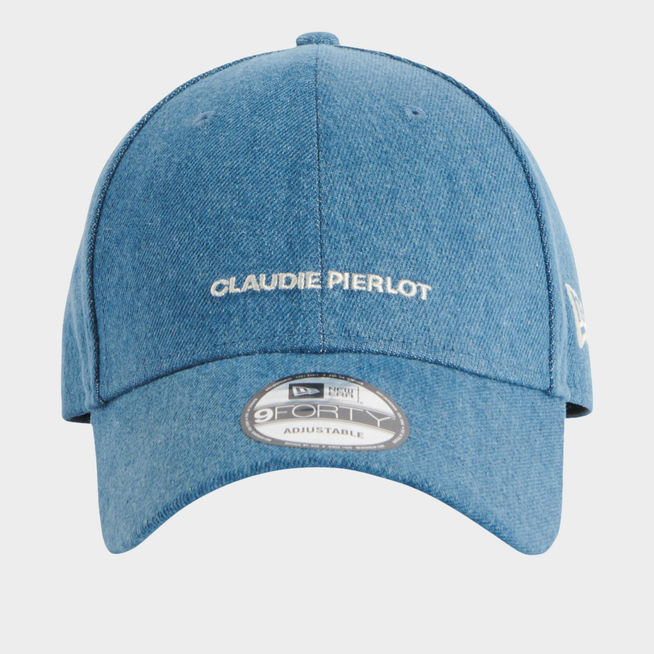 Denim Embroidered Logo Baseball Cap