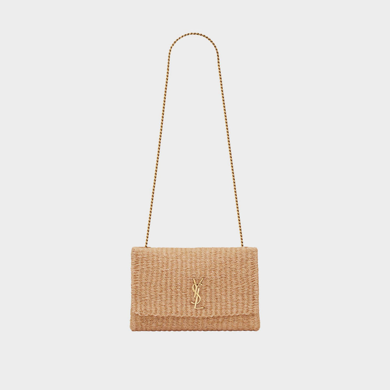 Quilted Ysl Straw Crossbody SAINT LAURENT Kate Medium Raffia